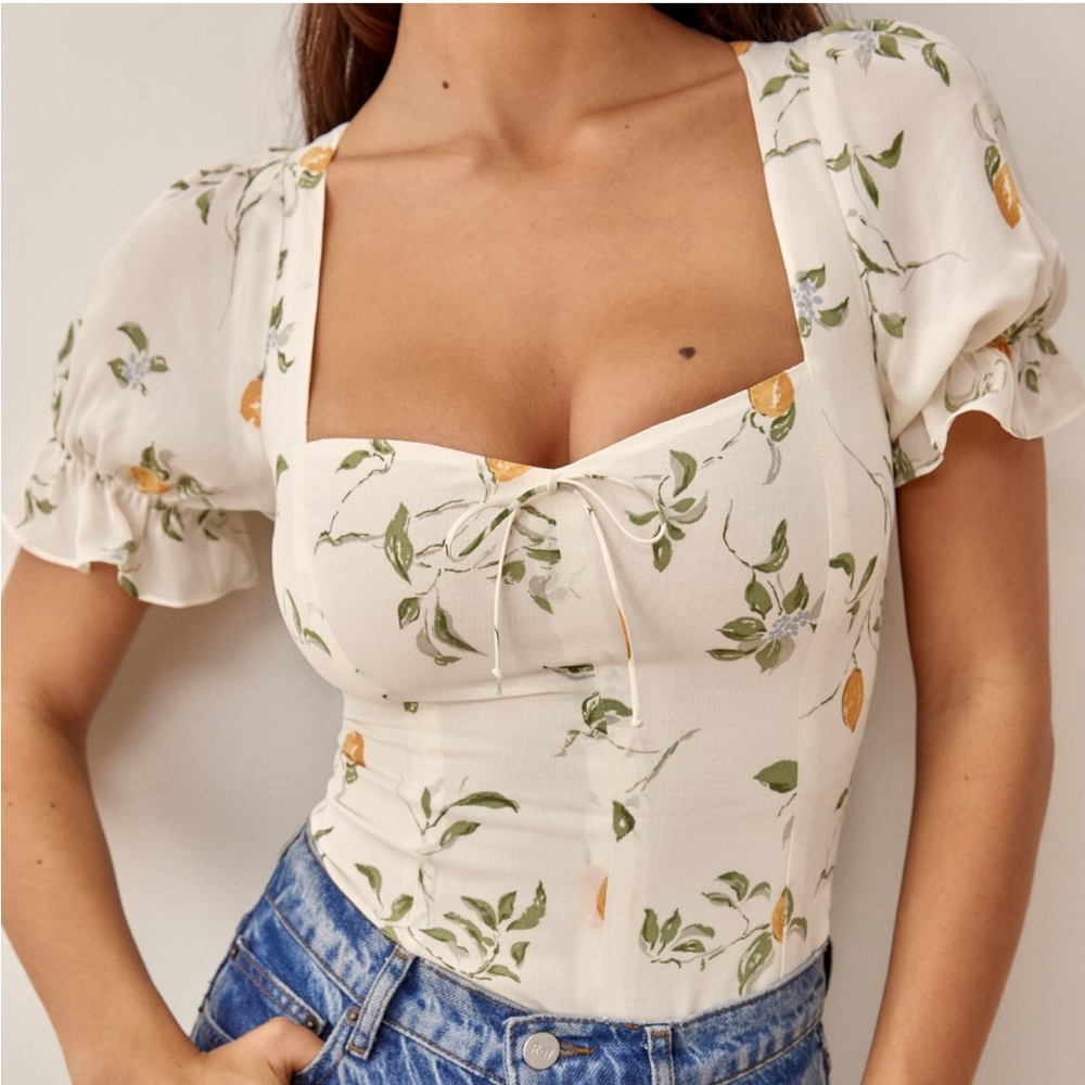 Delevan Top in Citron